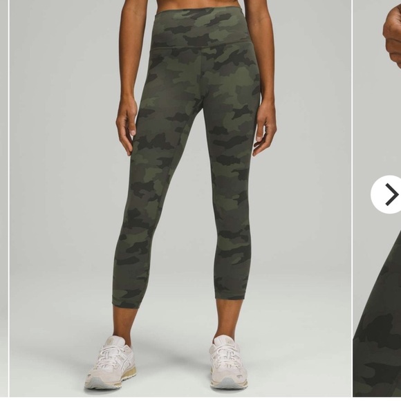 Lululemon Green Camo Leggings - Picture 5 of 5